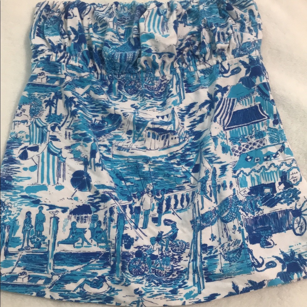 Lilly Pulitzer toile tube top